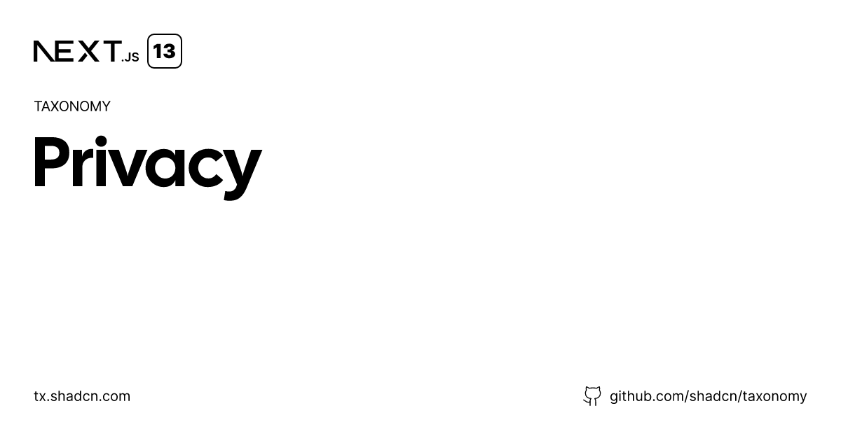 privacy-taxonomy