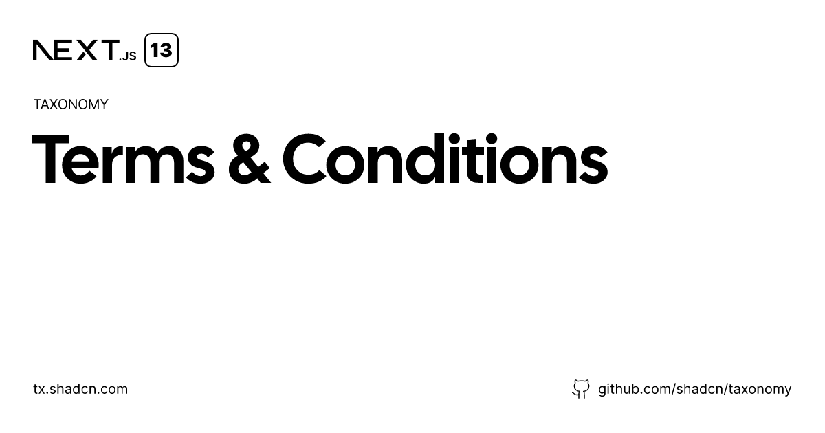 terms-conditions-taxonomy